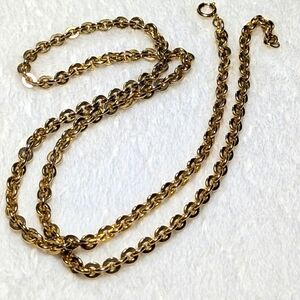 Vintage Goldtone Link Chain 30" Long Stamped Germany on Clasp
